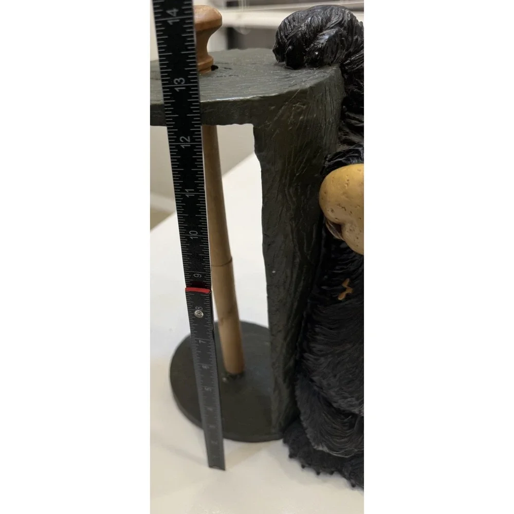 Big Sky Carvers Black Bear Resin Paper Towel Holder 14×7.5 Inches